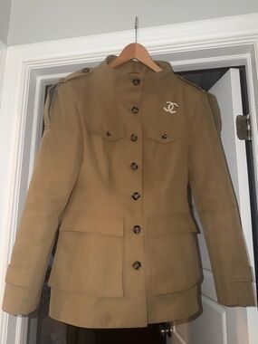ZARA Olive Military Jacket VIRAL